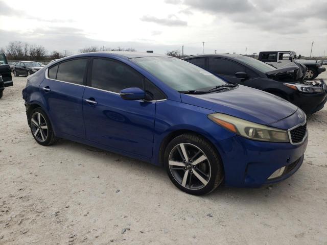 3KPFL4A83HE110685 - 2017 KIA FORTE EX BLUE photo 4