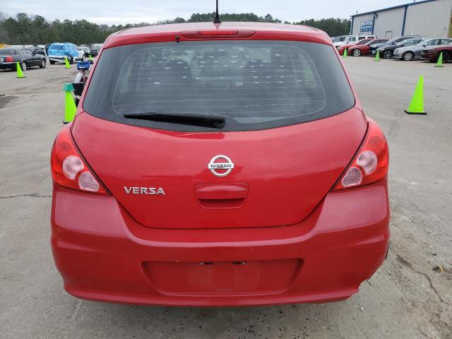 3N1BC1CP0CK291677 - 2012 NISSAN VERSA S RED photo 6