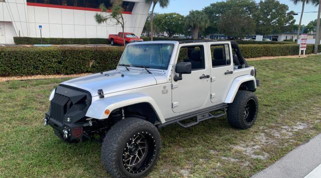 1J4BA5H19BL597855 - 2011 JEEP WRANGLER U SAHARA SILVER photo 2