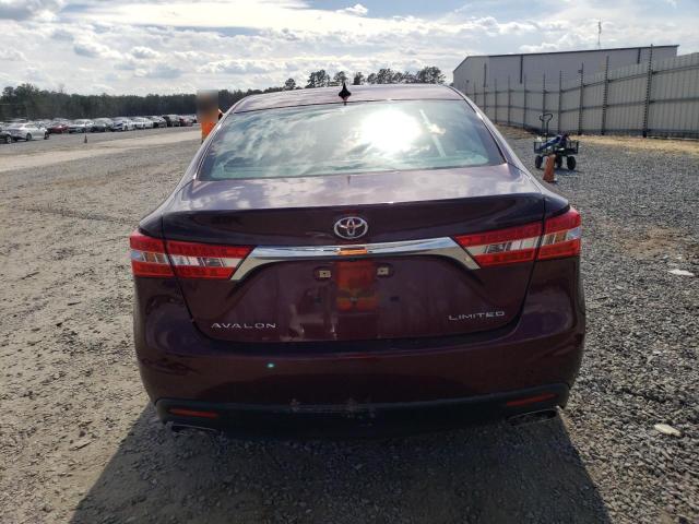 4T1BK1EB2DU021607 - 2013 TOYOTA AVALON BASE 勃艮第红 照片 6