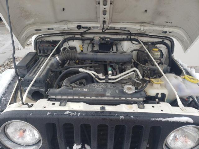 1J4FA49S86P745043 - 2006 JEEP WRANGLER / SPORT WHITE photo 11