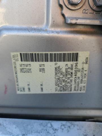 1N4AL2AP0CN400396 - 2012 NISSAN ALTIMA BASE SILVER photo 12