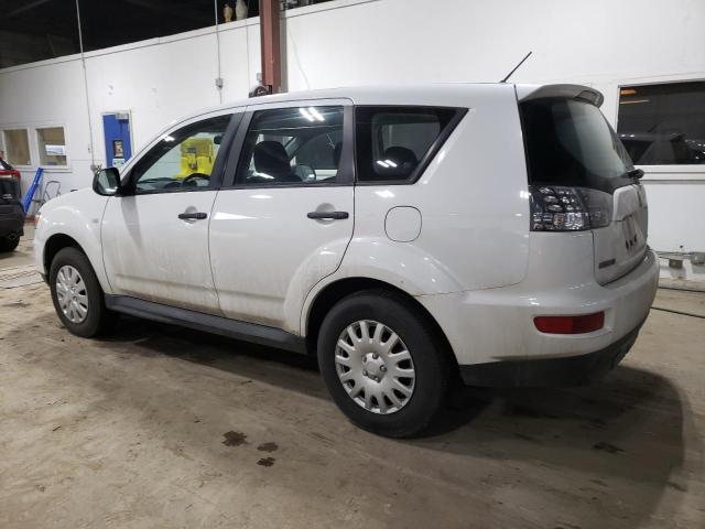 JA4AS2AWXAZ015996 - 2010 MITSUBISHI OUTLANDER ES WHITE photo 2