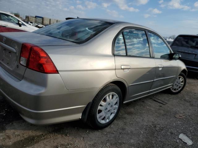 1HGES16594L017653 - 2004 HONDA CIVIC LX TAN photo 3