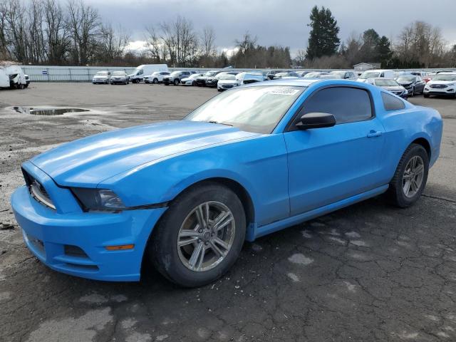 1ZVBP8AM0E5240161 - 2014 FORD MUSTANG BLUE photo 1