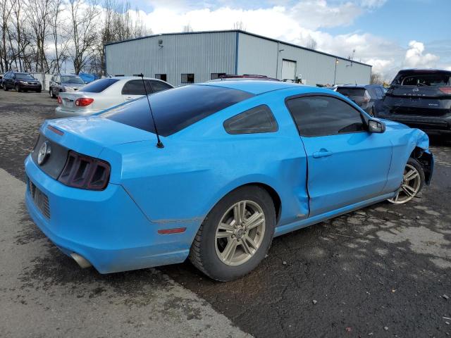 1ZVBP8AM0E5240161 - 2014 FORD MUSTANG BLUE photo 3