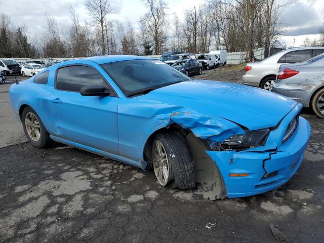 1ZVBP8AM0E5240161 - 2014 FORD MUSTANG BLUE photo 4