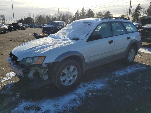 4S4BP61C457341122 - 2005 SUBARU LEGACY OUTBACK 2.5I WHITE photo 1