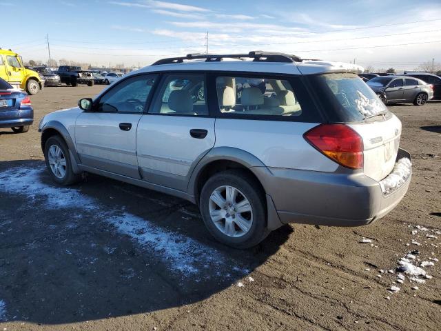 4S4BP61C457341122 - 2005 SUBARU LEGACY OUTBACK 2.5I WHITE photo 2