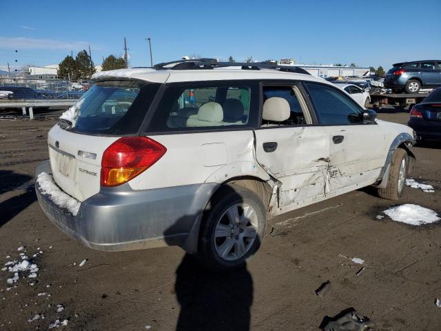 4S4BP61C457341122 - 2005 SUBARU LEGACY OUTBACK 2.5I WHITE photo 3