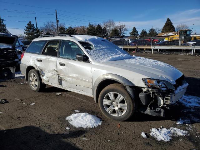 4S4BP61C457341122 - 2005 SUBARU LEGACY OUTBACK 2.5I WHITE photo 4