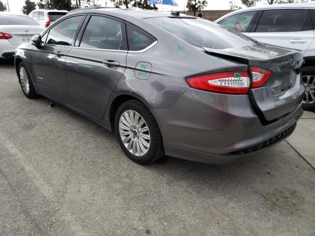 3FA6P0UU6ER152025 - 2014 FORD FUSION S HYBRID GRAY photo 2