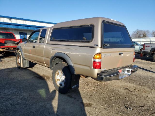 5TEWM72N91Z875952 - 2001 TOYOTA TACOMA XTRACAB TAN photo 2