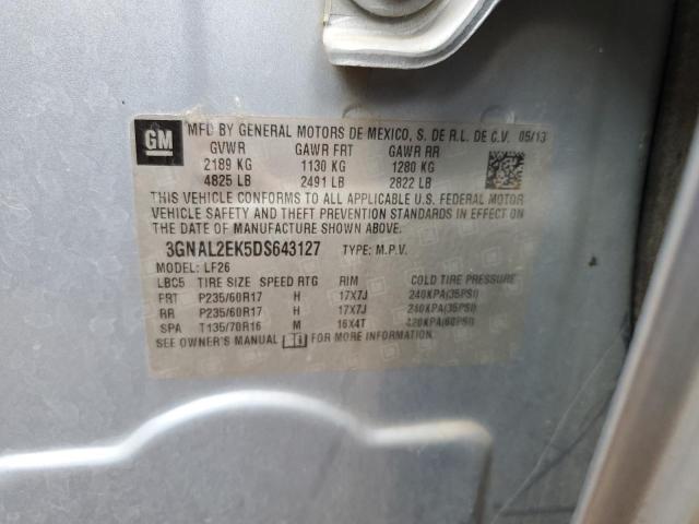 3GNAL2EK5DS643127 - 2013 CHEVROLET CAPTIVA LS 蓝色 照片 13