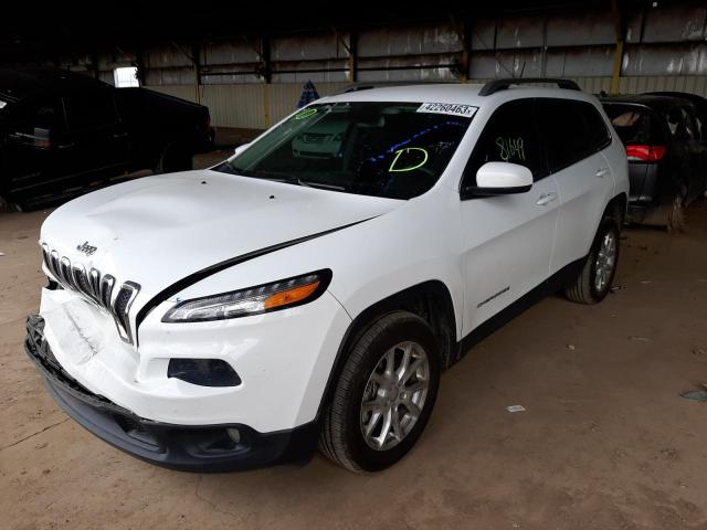 1C4PJLCS6FW707216 - 2015 JEEP CHEROKEE LATITUDE WHITE photo 1