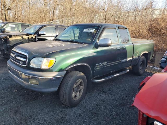 5TBBT4413YS001512 - 2000 TOYOTA TUNDRA ACCESS CAB GREEN photo 1