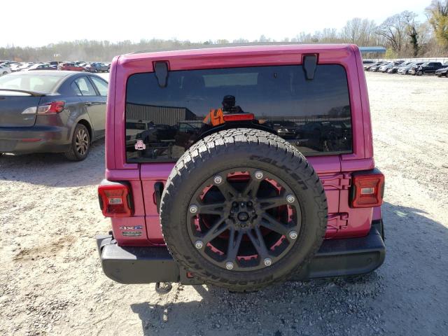 1C4JJXP6XMW870068 - 2021 JEEP WRANGLER U SAHARA 4XE PINK photo 6