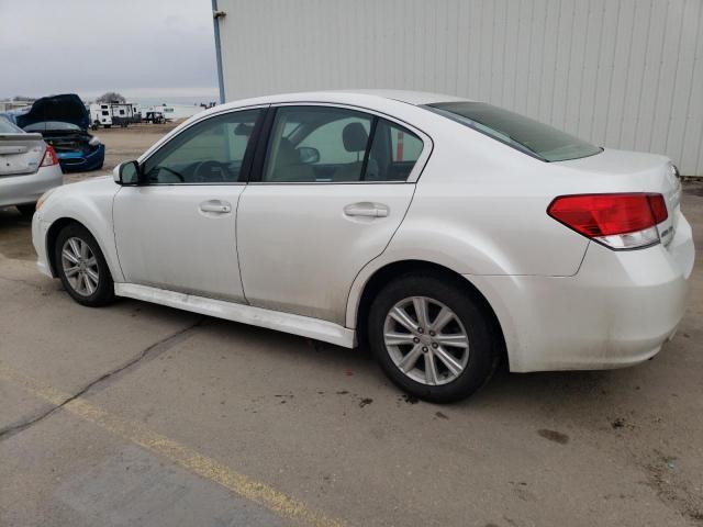 4S3BMCC64B3210889 - 2011 SUBARU LEGACY 2.5I PREMIUM WHITE photo 2