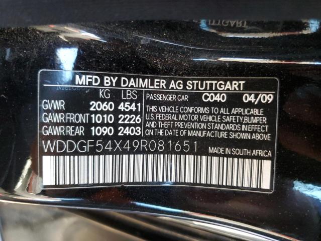 WDDGF54X49R081651 - 2009 MERCEDES-BENZ C 300 BLACK photo 12