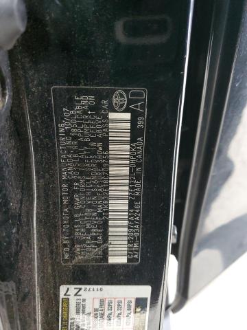 2T1KR32E18C709756 - 2008 TOYOTA COROLLA MA XR BLACK photo 12