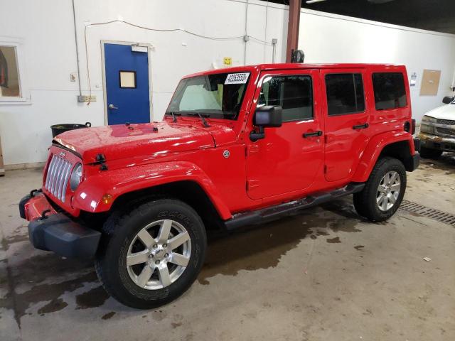 1C4BJWEG5JL843285 - 2018 JEEP WRANGLER U SAHARA RED photo 1