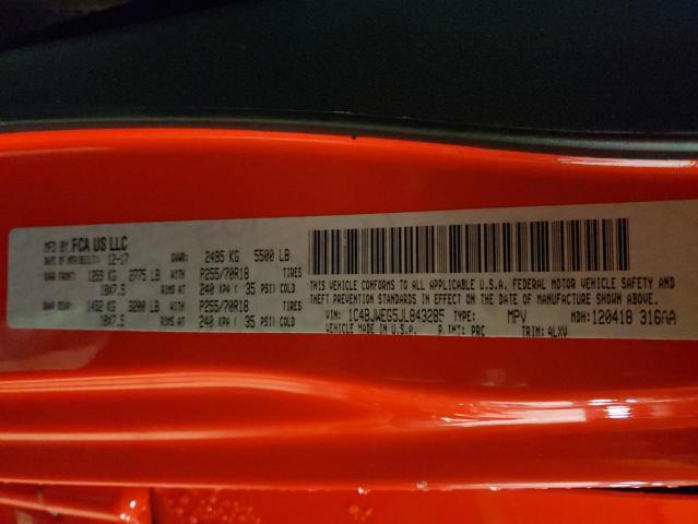 1C4BJWEG5JL843285 - 2018 JEEP WRANGLER U SAHARA RED photo 14