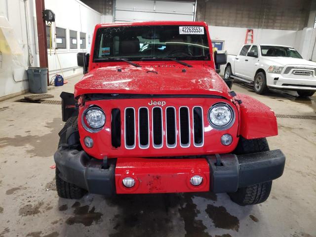 1C4BJWEG5JL843285 - 2018 JEEP WRANGLER U SAHARA RED photo 5