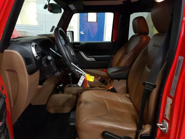 1C4BJWEG5JL843285 - 2018 JEEP WRANGLER U SAHARA RED photo 7