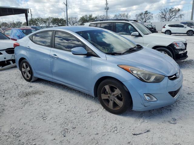 KMHDH4AE7CU469381 - 2012 HYUNDAI ELANTRA GLS BLUE photo 4