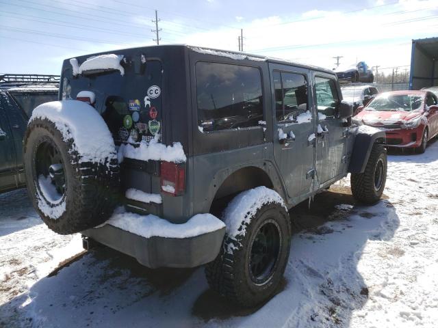 1C4HJWDG1EL121037 - 2014 JEEP WRANGLER U SPORT ნაცრისფერი ფოტო 3