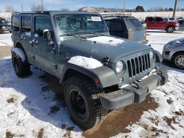 1C4HJWDG1EL121037 - 2014 JEEP WRANGLER U SPORT ნაცრისფერი ფოტო 4