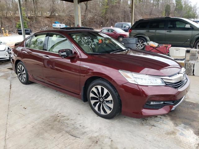 JHMCR6F7XHC004964 - 2017 HONDA ACCORD TOURING HYBRID BURGUNDY photo 4