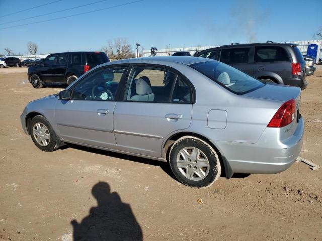 1HGES16643L023240 - 2003 HONDA CIVIC LX SILVER photo 2