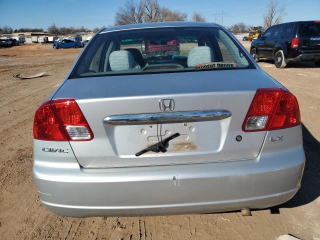 1HGES16643L023240 - 2003 HONDA CIVIC LX SILVER photo 6