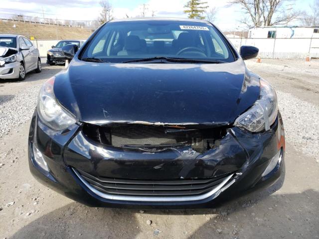 KMHDH4AE4CU397538 - 2012 HYUNDAI ELANTRA GLS BLACK photo 5