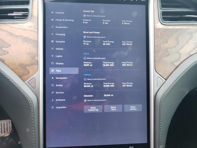 5YJSA1E20KF330280 - 2019 TESLA MODEL S Սև լուսանկար 9