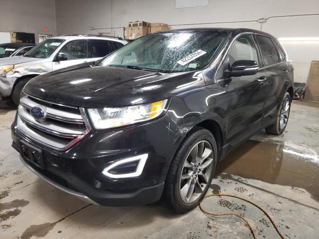 2FMPK4K95FBC12973 - 2015 FORD EDGE TITANIUM BLACK photo 1