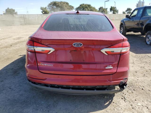 3FA6P0HD1KR200438 - 2019 FORD FUSION SE BURGUNDY photo 6