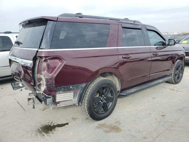 1FMJK1HT4MEA79843 - 2021 FORD EXPEDITION MAX XLT MAROON photo 3