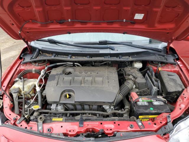 5YFBU4EEXDP189096 - 2013 TOYOTA CAROLLA BASE RED photo 11