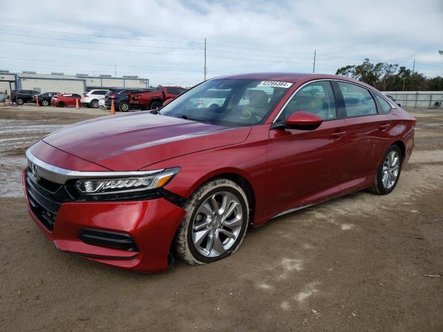 1HGCV1F12JA173133 - 2018 HONDA ACCORD LX RED photo 1