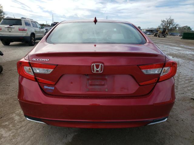 1HGCV1F12JA173133 - 2018 HONDA ACCORD LX RED photo 6