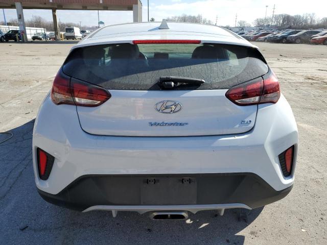 KMHTG6AF0KU012803 - 2019 HYUNDAI VELOSTER BASE WHITE photo 6