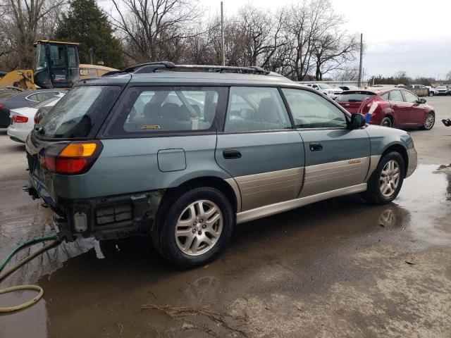 4S3BH665XY7646981 - 2000 SUBARU LEGACY OUTBACK GREEN photo 3