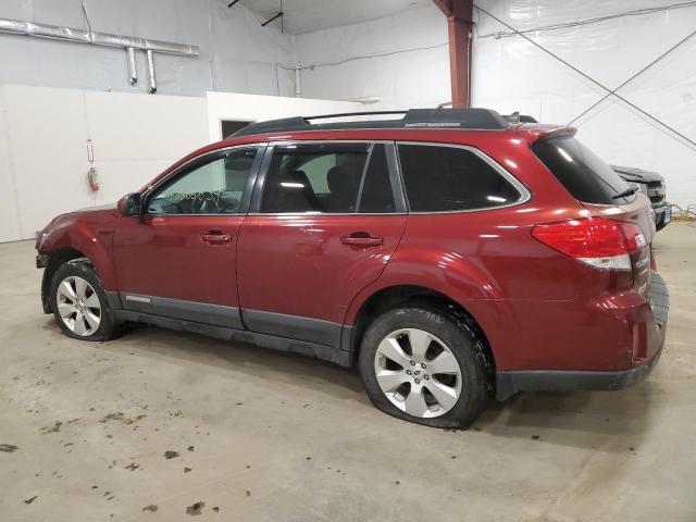 4S4BRBJC9C3207052 - 2012 SUBARU OUTBACK 2.5I LIMITED RED photo 2