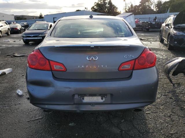 JN1CV6AR5DM353043 - 2013 INFINITI G37 GRAY photo 6