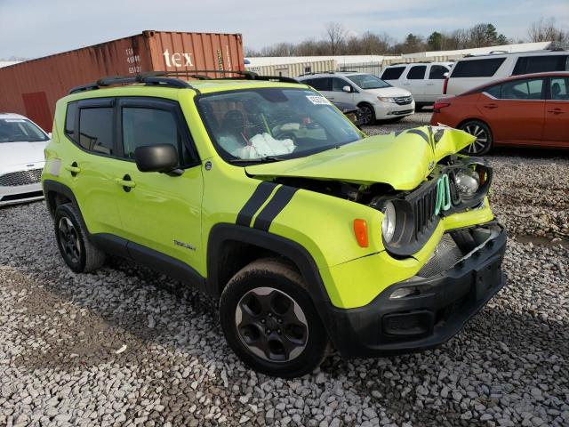 ZACCJBAB9HPF96673 - 2017 JEEP RENEGADE SPORT Կանաչ լուսանկար 1
