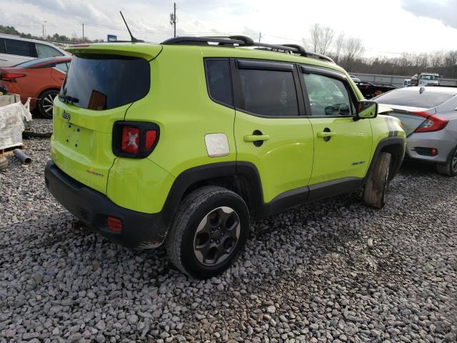 ZACCJBAB9HPF96673 - 2017 JEEP RENEGADE SPORT Կանաչ լուսանկար 4