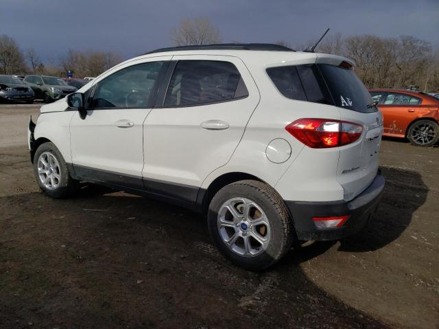 MAJ3P1TE1JC166359 - 2018 FORD ECOSPORT SE WHITE photo 2