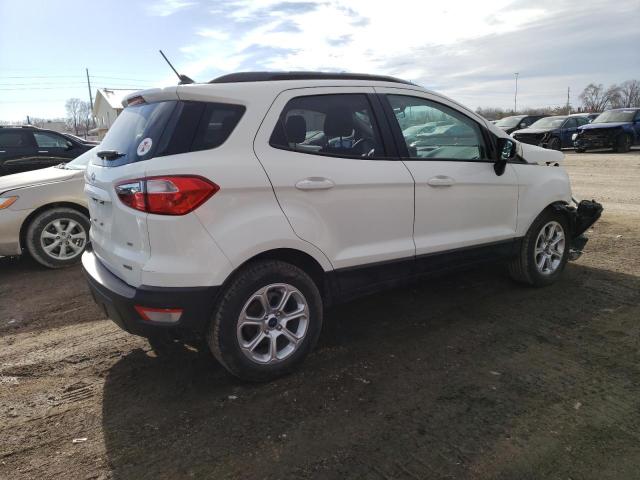 MAJ3P1TE1JC166359 - 2018 FORD ECOSPORT SE WHITE photo 3